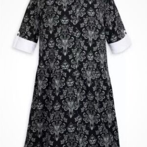 NWT Disney Parks Haunted Mansion Wallpaper Glow in the Dark Dress SZ XSmall